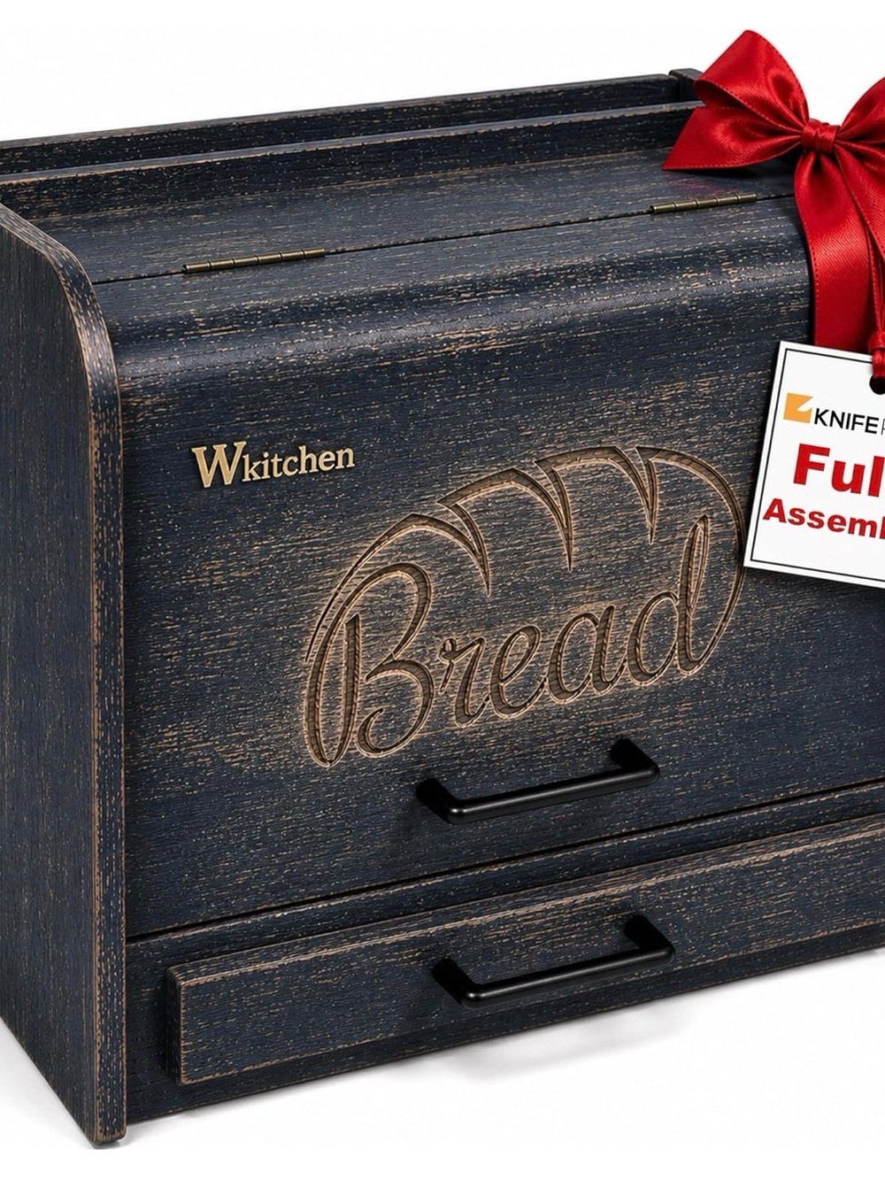 BNIB KNIFEPLANET Premium Vintage Blue Bread Box
